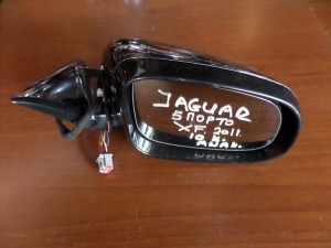 Jaguar XF 2007-2015 ηλεκτρικός ανακλινόμενος καθρέπτης δεξιός μαύρος (10 καλώδια)